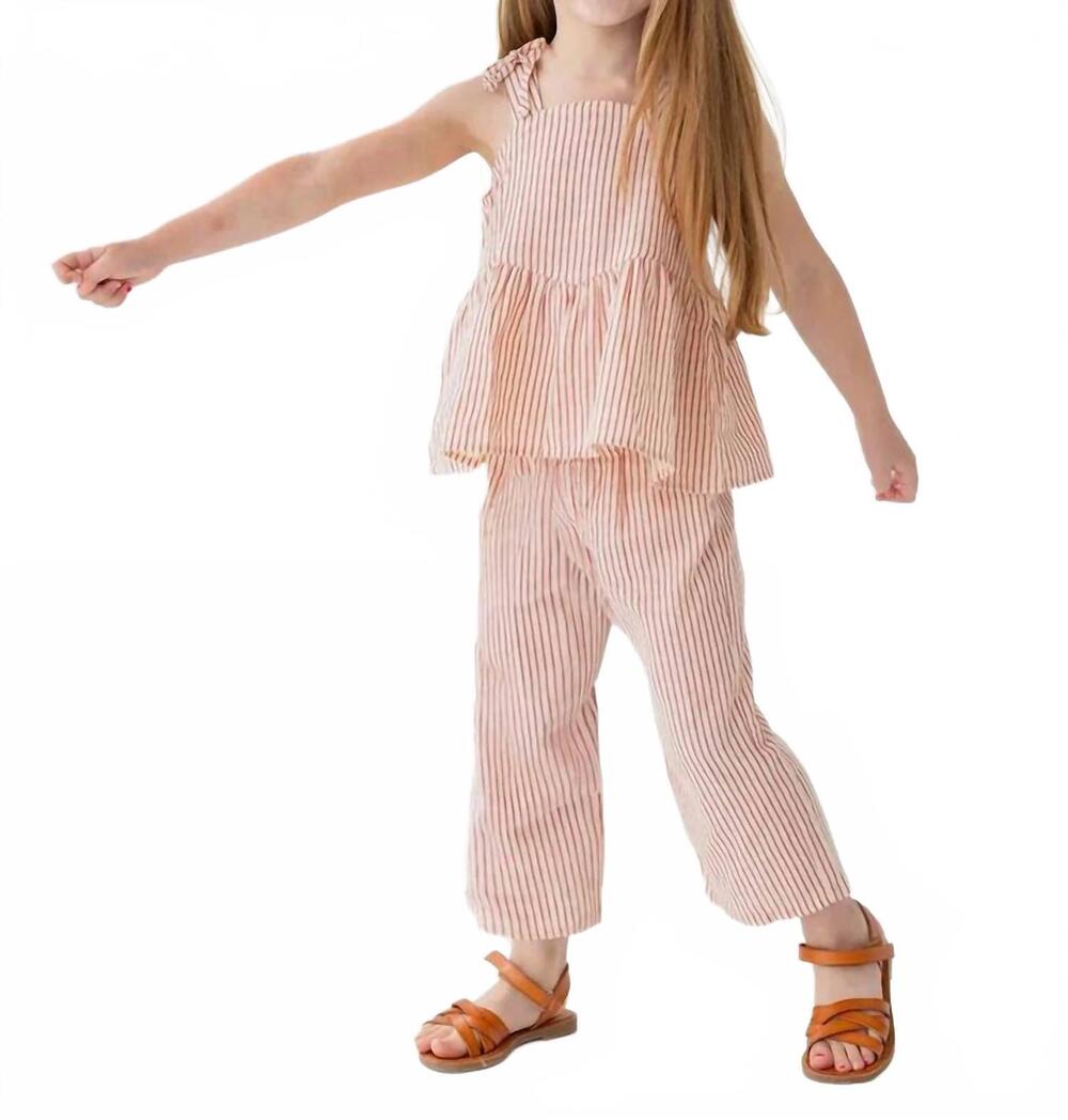 NEW MABEL + HONEY girls cranberry crush set in red/cream